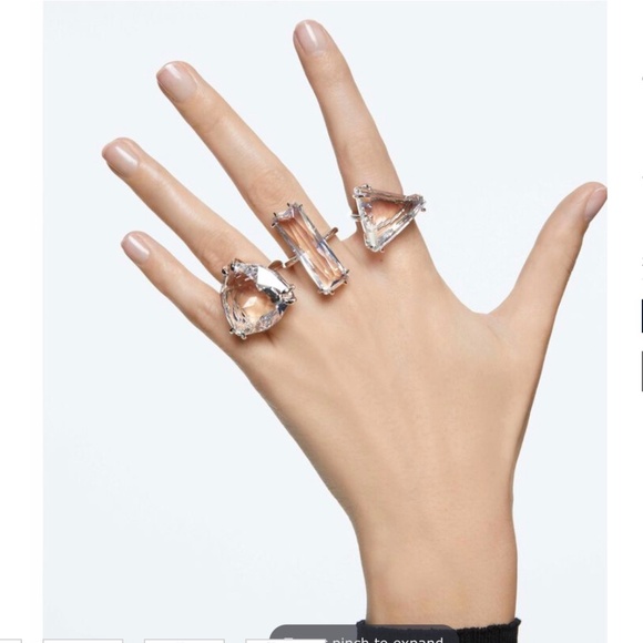 Swarovski Mesmera cocktail ring Set (3), Mixed cut 55 EUR / 7 USA - Picture 1 of 7